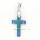 Wholesale Fashion Jewelry Ethnic Iridescent Hematite Cross Pendant with Toggle Clip